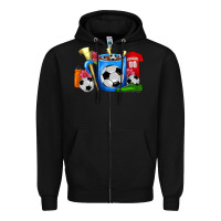 Black Soccer Coffee Mug Zipper Hoodie - FaDigitalArtStudio