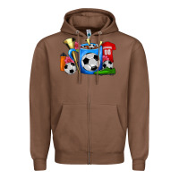 Chestnut Soccer Coffee Mug Zipper Hoodie - FaDigitalArtStudio
