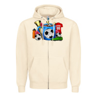 Sandshell Soccer Coffee Mug Zipper Hoodie - FaDigitalArtStudio