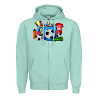 Seafoam Soccer Coffee Mug Zipper Hoodie - FaDigitalArtStudio