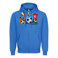 True Royal Soccer Coffee Mug Zipper Hoodie - FaDigitalArtStudio