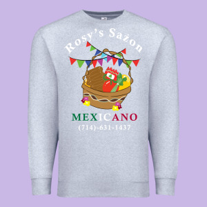 Logo For Rosys Saon Mexicano Premium Sweatshirt Designed By Cowhidedigitalart