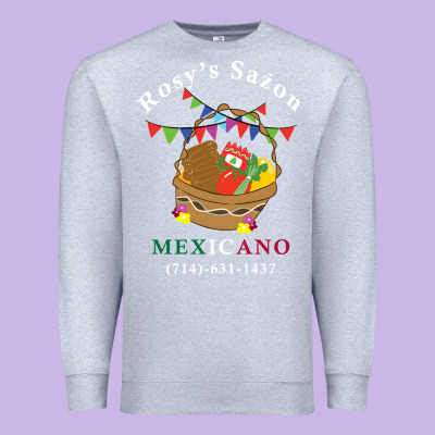 Logo For Rosys Saon Mexicano Premium Sweatshirt Designed By Cowhidedigitalart