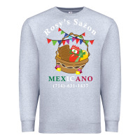 Heather Grey logo for rosys saon mexicano Premium Sweatshirt - CowhideDigitalArt