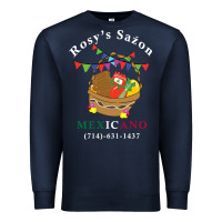 Navy logo for rosys saon mexicano Premium Sweatshirt - CowhideDigitalArt