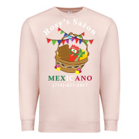 Pale Pink logo for rosys saon mexicano Premium Sweatshirt - CowhideDigitalArt