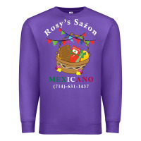 Purple logo for rosys saon mexicano Premium Sweatshirt - CowhideDigitalArt