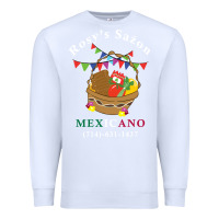White logo for rosys saon mexicano Premium Sweatshirt - CowhideDigitalArt