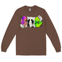 Chestnut Boo Ghost Cat Long Sleeve Tee - texasbilliewilder