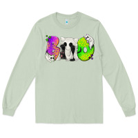 Matcha Boo Ghost Cat Long Sleeve Tee - texasbilliewilder