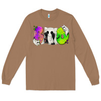 Toasted Coconut Boo Ghost Cat Long Sleeve Tee - texasbilliewilder