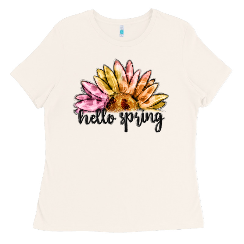 Hello Spring Ladies Tee by MaliasSmallBusiness | Teevron