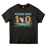 Asphalt flying into 100 days of school Heavy Core Tee - MaliasSmallBusiness