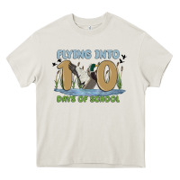 Cream flying into 100 days of school Heavy Core Tee - MaliasSmallBusiness