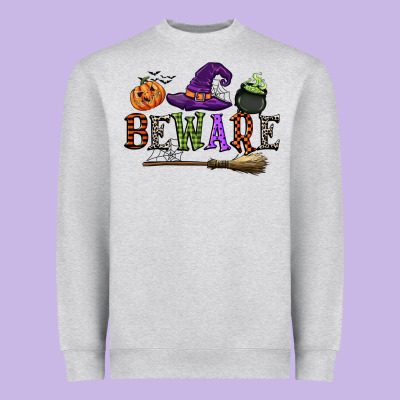 Beware Heavyweight Sweatshirt Designed By Cowgirlartshop