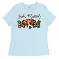 Baby Blue Jack Russel Mom Ladies Tee - Jasminsmagicworld