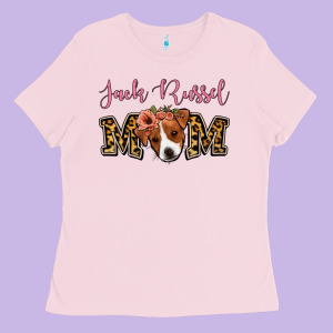 Jack Russel Mom Ladies Tee Designed By Jasminsmagicworld