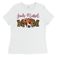 White Jack Russel Mom Ladies Tee - Jasminsmagicworld