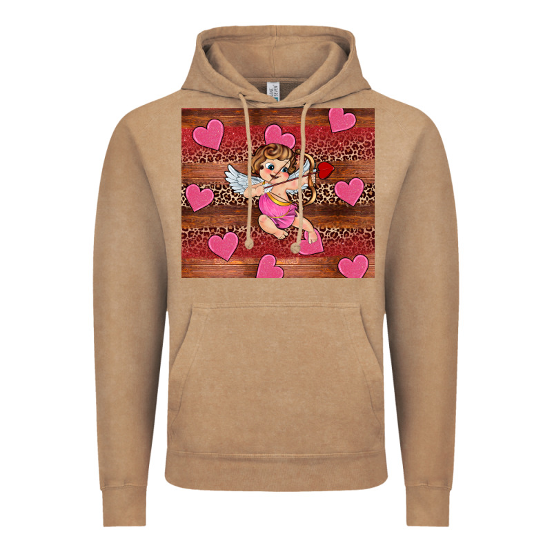 Valentine's Day Cupid Heart Vintage Hoodie by RanaPortraitStore | Teevron