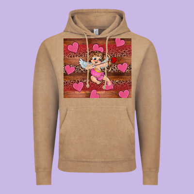 Valentine's Day Cupid Heart Vintage Hoodie Designed By Ranaportraitstore