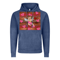 Vintage Denim valentine's day cupid heart Vintage Hoodie - RanaPortraitStore
