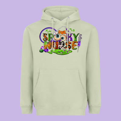 One Spooky Nurse Heavyweight Hoodie Designed By Bundleandbundleshop