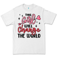 White this girl will change the world Premium Tee - MaliasSmallBusiness
