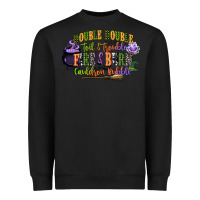 Black double double toil and trouble fire and burn cauld Heavyweight Sweatshirt - CowGirlArtShop