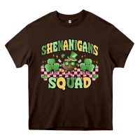 Chocolate Brown shenanigans squad Heavy Core Tee - MaliasSmallBusiness