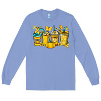 Colony Blue Childhood Cancer coffee cups yellow ribbon Long Sleeve Tee - NancyCooperArtShop