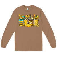 Toasted Coconut Childhood Cancer coffee cups yellow ribbon Long Sleeve Tee - NancyCooperArtShop