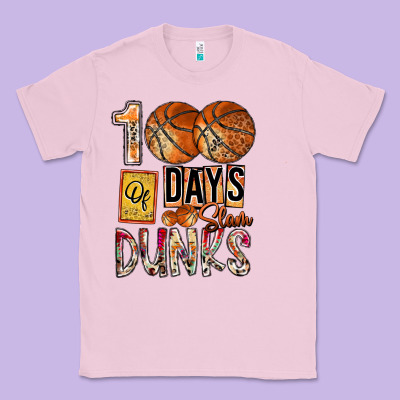 100 Of Days Slam Dunks Classic Tee Designed By Sublimationcraftshop