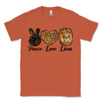 Copper Peace Love Lion Head Classic Tee - LillyAllenDesigns