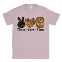 Lilac Peace Love Lion Head Classic Tee - LillyAllenDesigns
