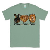 Sage Peace Love Lion Head Classic Tee - LillyAllenDesigns