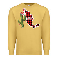 Antique Gold Merry Christmas Premium Sweatshirt - CowhideDigitalArt