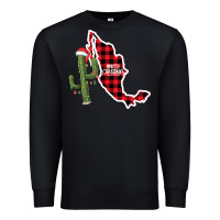 Black Merry Christmas Premium Sweatshirt - CowhideDigitalArt