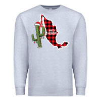 Heather Grey Merry Christmas Premium Sweatshirt - CowhideDigitalArt