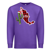 Purple Merry Christmas Premium Sweatshirt - CowhideDigitalArt