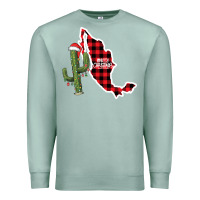 Seafoam Merry Christmas Premium Sweatshirt - CowhideDigitalArt