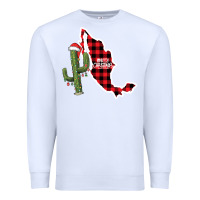 White Merry Christmas Premium Sweatshirt - CowhideDigitalArt