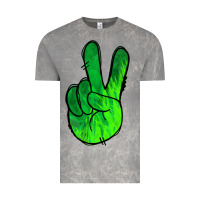 Cloud Rock Green Peace Sign Vintage Tee - Jasminsmagicworld