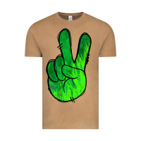 Vintage Camel Green Peace Sign Vintage Tee - Jasminsmagicworld
