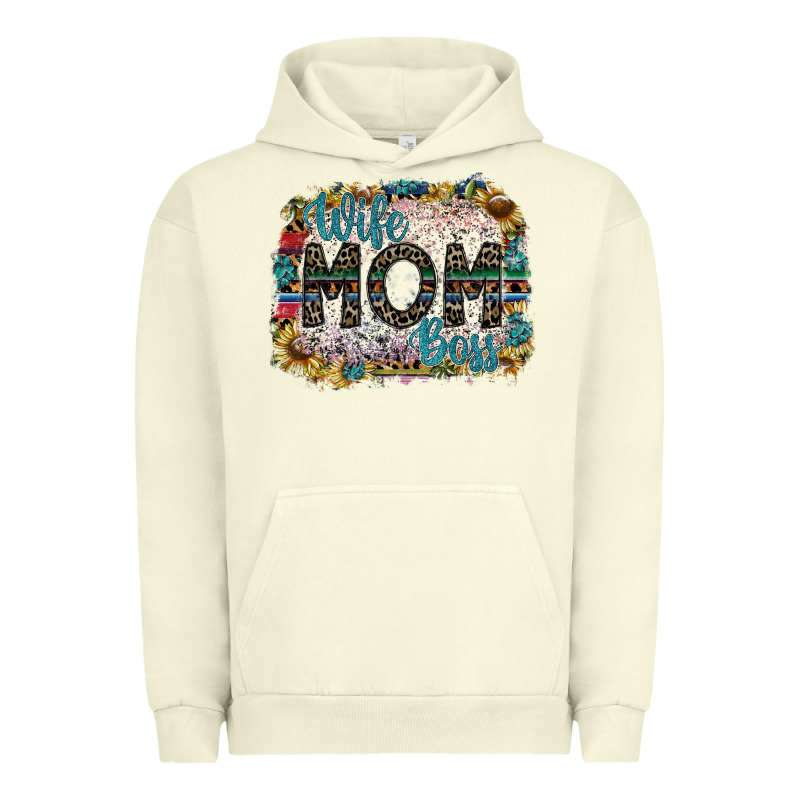 Wife Mom Boss Urban Hoodie by SublimationCraftShop | Teevron