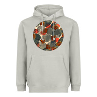 African Fabric Pattern Round Earrings 5 Heavyweight Hoodie | Teevron