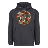 Smoke african fabric pattern round earrings 5 Heavyweight Hoodie - BundleAndBundleShop