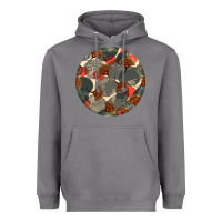 Storm african fabric pattern round earrings 5 Heavyweight Hoodie - BundleAndBundleShop