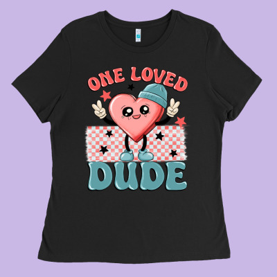 One Loved Dude Ladies Tee Designed By Maliassmallbusiness
