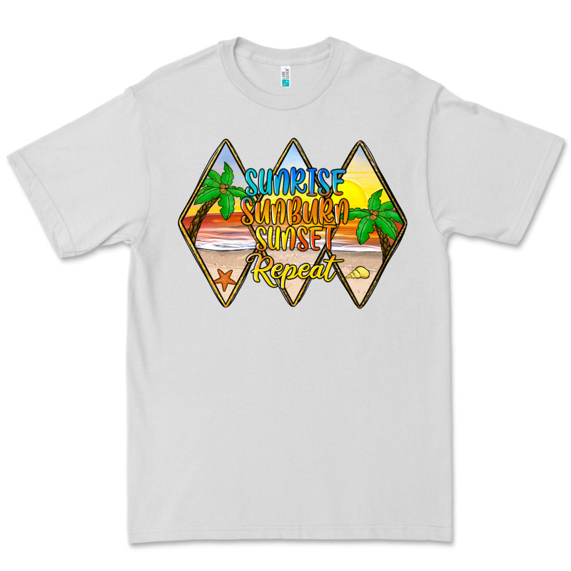 Sunrise Sunburn Sunset Repeat Premium Tee by JahusDesignShop | Teevron