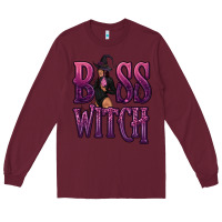 Burgundy Boss Witch Long Sleeve Tee - texasbilliewilder